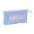 Safta Munich Mellow Portatodo - 3 Compartimentos con Cremalleras - Bolsillo Interior - 0.6L - 220x30x120mm - Color Azul Claro