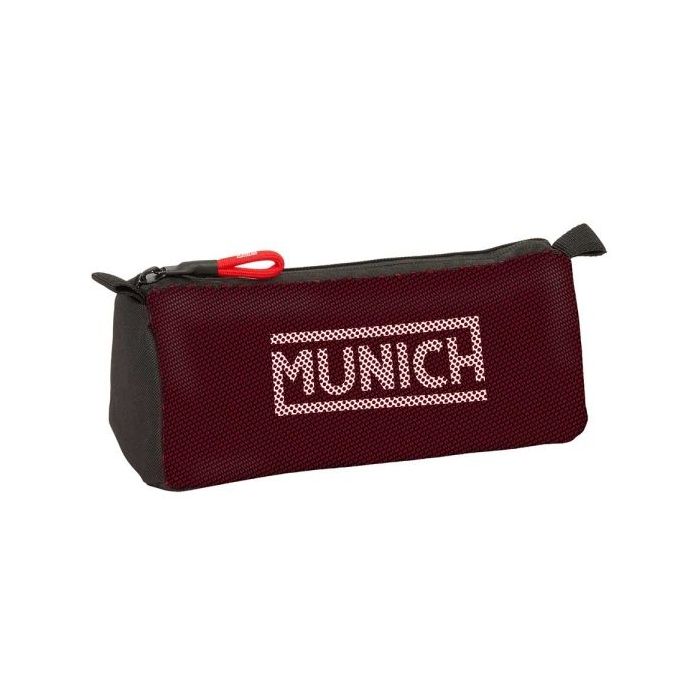 Safta Munich Vulcan Portatodo - Cremallera - 1.2L - 210x70x80mm - Color Negro y Rojo