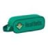 Safta Real Betis Balompie Portatodo - 2 Compartimentos con Cremalleras - 1L - Asa Lateral - Resistente al Agua - 210x60x80mm - Color Verde