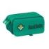 Safta Real Betis Balompie Portatodo - 3 Compartimentos con Cremalleras - Asa Lateral - Resistente al Agua - Cinta Adaptable - Bolsillo Frontal - 1.72L - 215x80x100mm - Color Verde