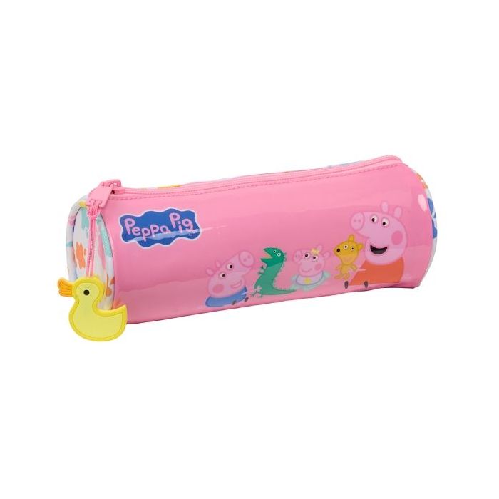 Safta Peppa Pig Baby Pig Portatodo - Tirador Facil de Abrir - 1L - 200x70x70mm - Color Rosa