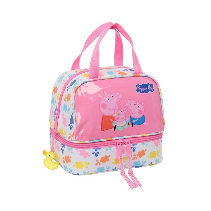 Safta Peppa Pig Baby Pig Portameriendas de 6L - Cremallera - 200x150x200mm - Color Rosa