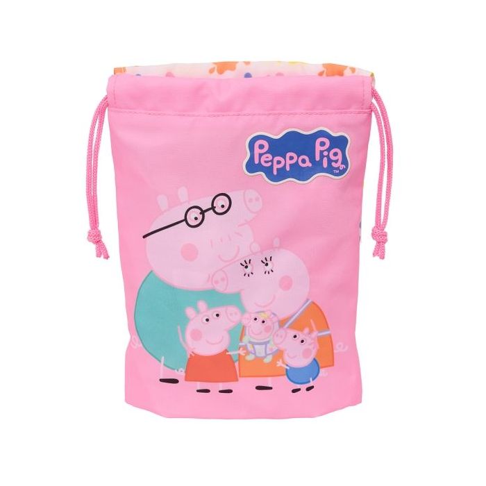 Safta Peppa Pig Baby Pig Minisaco con Cordon de 1L - 200x250mm - Color Rosa
