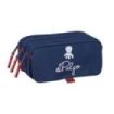 Safta el Pulpo Portatodo - 3 Compartimentos con Cremalleras - Bolsillo Frontal - Cinta Adaptable - 1.72L - 215x80x100mm - Color Azul Marino