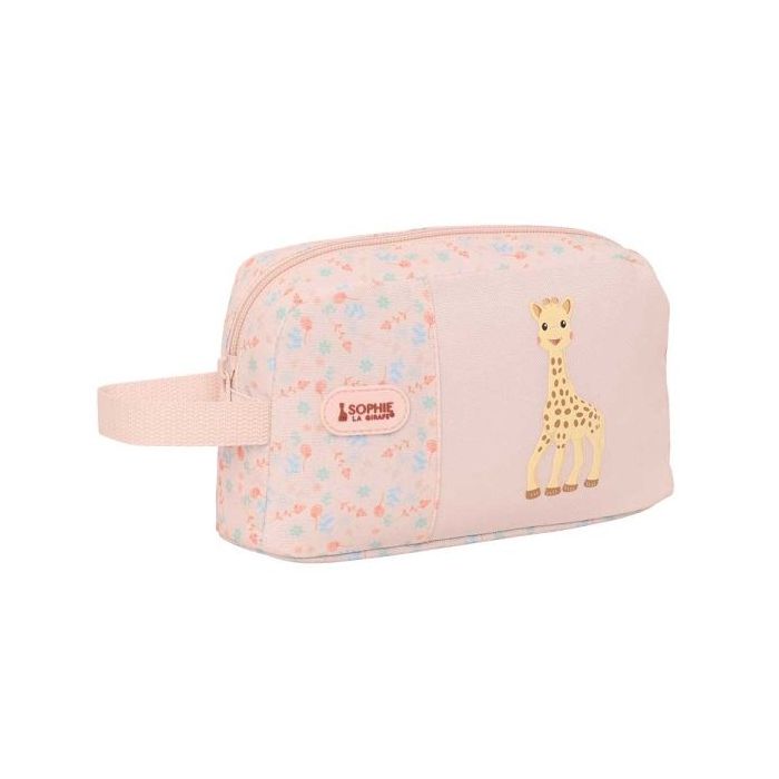 Safta Sophie la Girafe Joy Portadesayunos Termico de 1.7L - Interior Forrado en Aluminio - Repelente al Agua - 215x65x120mm - Color Rosa Pastel