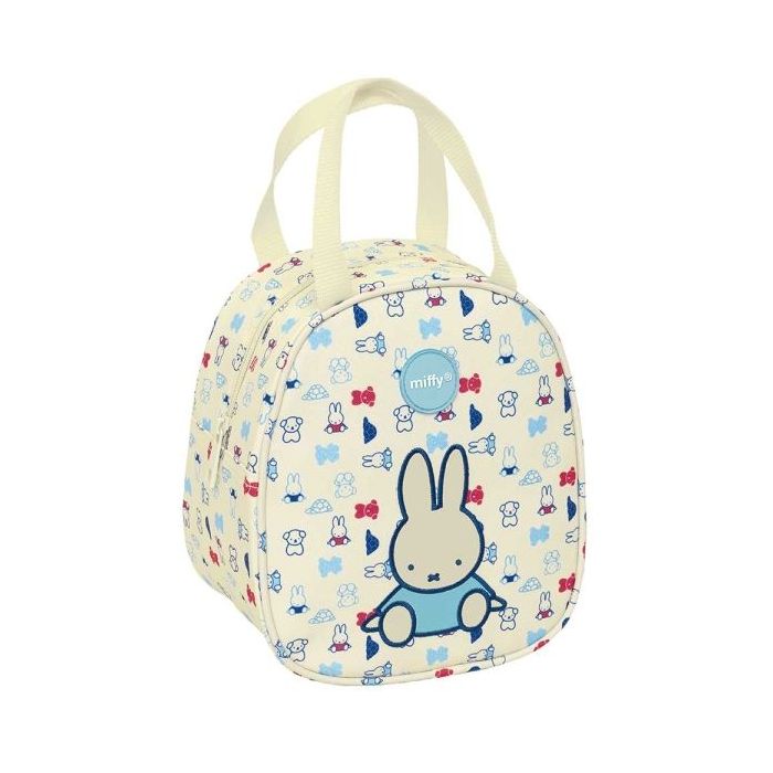 Safta Miffy Buddy Neceser Termo de 5.85L - Interior Forrado en Aluminio - Repelente al Agua - Asa Superior - 190x140x220mm - Color Beige