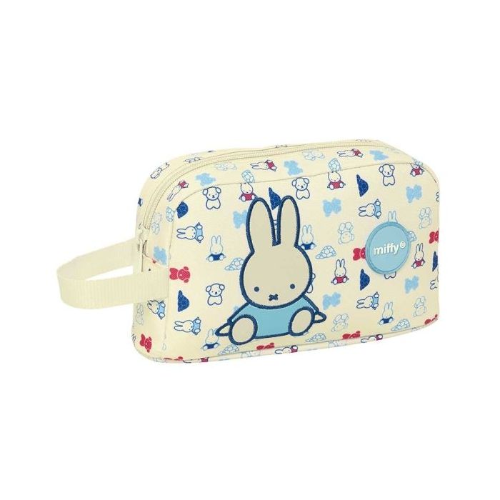 Safta Miffy Buddy Portadesayunos Termico de 1.7L - Interior Forrado en Aluminio - Repelente al Agua - 215x65x120mm - Color Beige