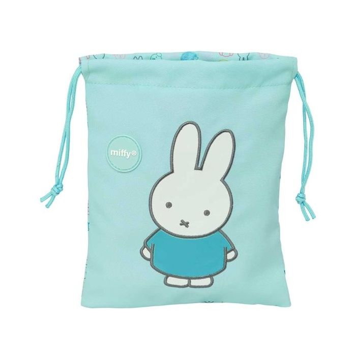 Safta Miffy Friends Minisaco con Cordon de 1L - Material Reciclado - Resistente al Agua - 200x250mm - Color Azul Claro