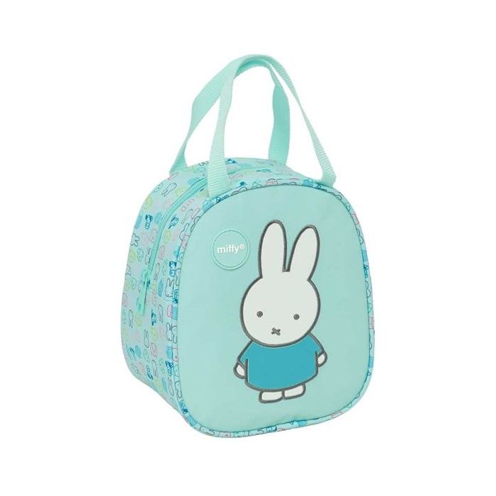 Safta Miffy Friends Neceser Termo de 5.85L - Interior Forrado en Aluminio - Repelente al Agua - Asa Superior - 190x140x220mm - Color Azul Claro