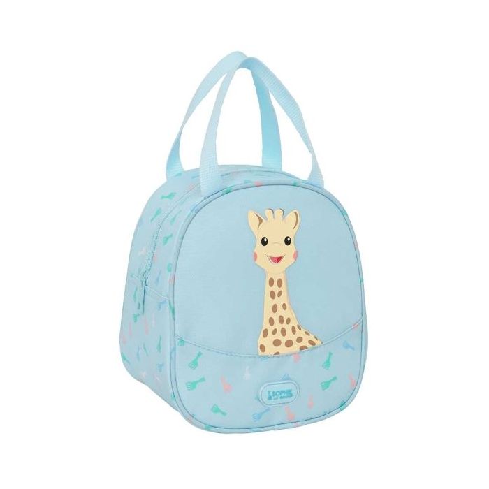 Safta Sophie la Girafe Dreams Neceser Termo de 5.85L - Interior Forrado en Aluminio - Repelente al Agua - Asa Superior - 190x140x220mm - Color Azul Claro