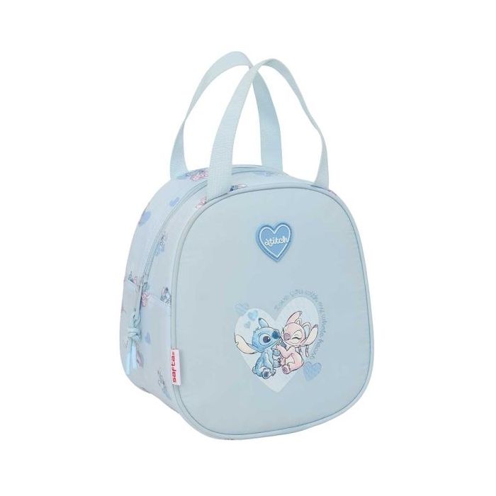 Safta Stitch Neceser Termo de 5.85L - Interior Forrado en Aluminio - Asa Superior - 190x140x220mm - Color Azul Claro