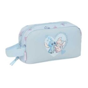 Safta Stitch Portadesayunos Termico de 1.7L - Interior Forrado en Aluminio - 215x65x120mm - Color Azul Claro