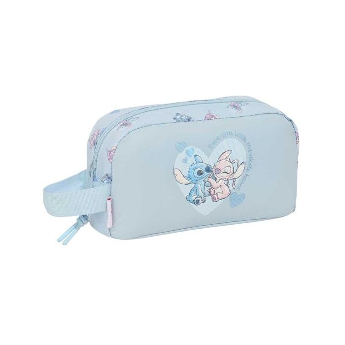 Safta Stitch Portadesayunos Termico de 1.7L - Interior Forrado en Aluminio - 215x65x120mm - Color Azul Claro