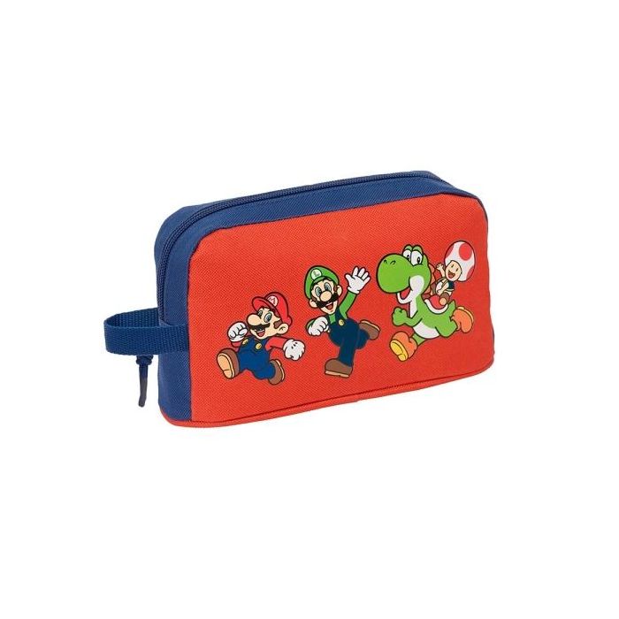 Safta Super Mario Mamma Mia Portadesayunos Termico de 1.7L - Interior Forrado en Aluminio - 215x65x120mm - Color Rojo y Azul