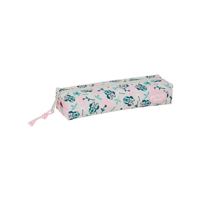 Safta Minnie Mouse Minty Portatodo - Cremallera - Goma Elastica - 0.53L - 220x70x40mm - Color Rosa Pastel