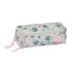 Safta Minnie Mouse Minty Portatodo - 3 Compartimentos con Cremalleras - Goma Elastica - 0.98L - 220x60x85mm - Color Rosa Pastel