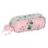 Safta Minnie Mouse Minty Portatodo - 2 Compartimentos con Cremalleras - Asa Lateral - 1L - 210x60x80mm - Color Rosa Pastel