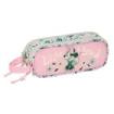 Safta Minnie Mouse Minty Portatodo - 2 Compartimentos con Cremalleras - Asa Lateral - 1L - 210x60x80mm - Color Rosa Pastel