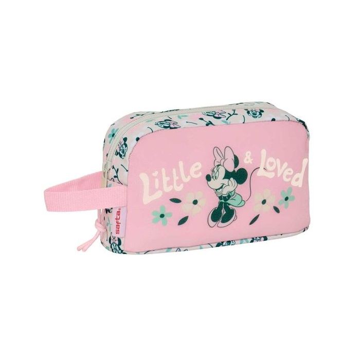 Safta Minnie Mouse Minty Portadesayunos Termico de 1.7L - Interior Forrado en Aluminio - 215x65x120mm - Color Rosa Pastel