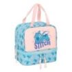 Safta Stitch Ohana Portameriendas de 6L - Asas Superiores - 200x150x200mm - Color Azul Claro