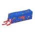 Safta Mickey Mouse Today Portatodo - 3 Compartimentos con Cremalleras - Goma Elastica - 0.98L - 220x60x85mm - Color Azul