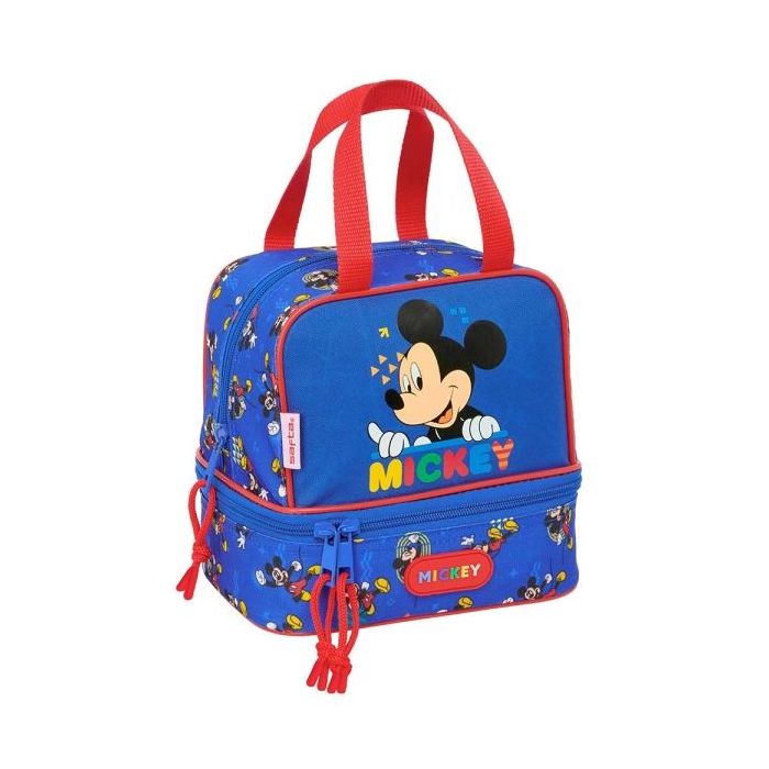 Safta Mickey Mouse Today Portameriendas de 6L - Asas Superiores - 200x150x200mm - Color Azul