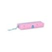 Safta Stitch Bright Portatodo - Cremallera - Goma Elastica - 0.53L - Acabado Brillante - 220x70x40mm - Color Rosa