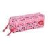 Safta Hello Kitty Portatodo - 3 Compartimentos con Cremalleras - Goma Elastica - 0.98L - 220x60x85mm - Color Rosa