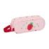 Safta Glowlab Frutitas Portatodo - 2 Compartimentos con Cremalleras - Asa Lateral - 1L - 210x60x80mm - Color Rosa