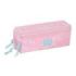 Safta Glowlab Kids Portatodo - 3 Compartimentos con Cremalleras - Goma Elastica - 0.98L - 220x60x85mm - Color Rosa
