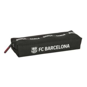 Safta F.C.Barcelona Portatodo - Cremallera - Goma Elastica - Compacto y Ligero - 0.53L - 220x70x40mm - Color Negro