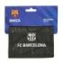 Safta F.C.Barcelona Billetera - Cabecera para Colgar - Cierre con Velcro - Compartimentos Internos - Bolsillo con Cremallera - 125x10x95mm - Color Negro
