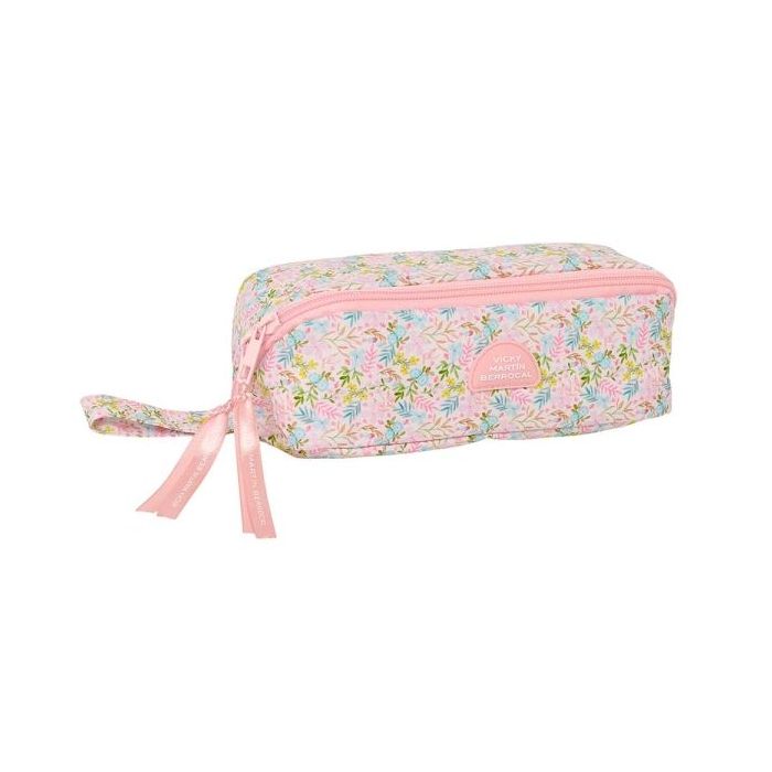 Safta VMB Portatodo - 2.2L - Cremallera Diagonal - Asa Lateral - Compartimento Interior - 200x80x80mm - Color Rosa