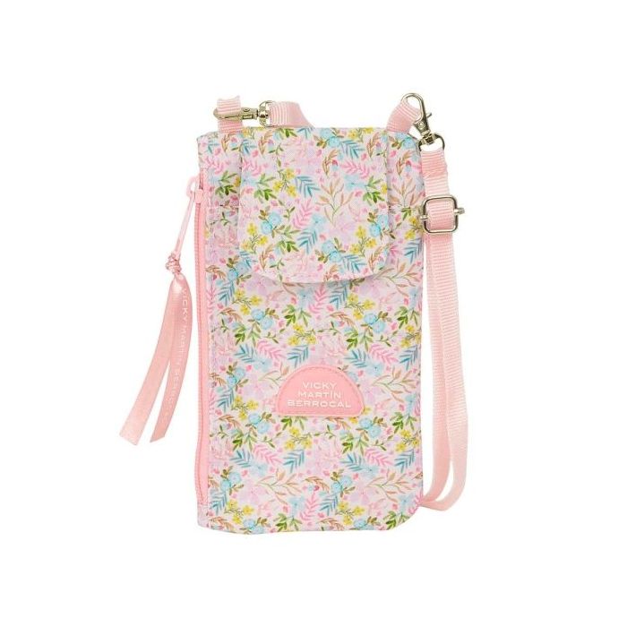 Safta VMB Monedero Portamovil hasta 6.9" - Compartimento con Cremallera - Cordon Ajustable - 0.19L - 100x190mm - Color Rosa