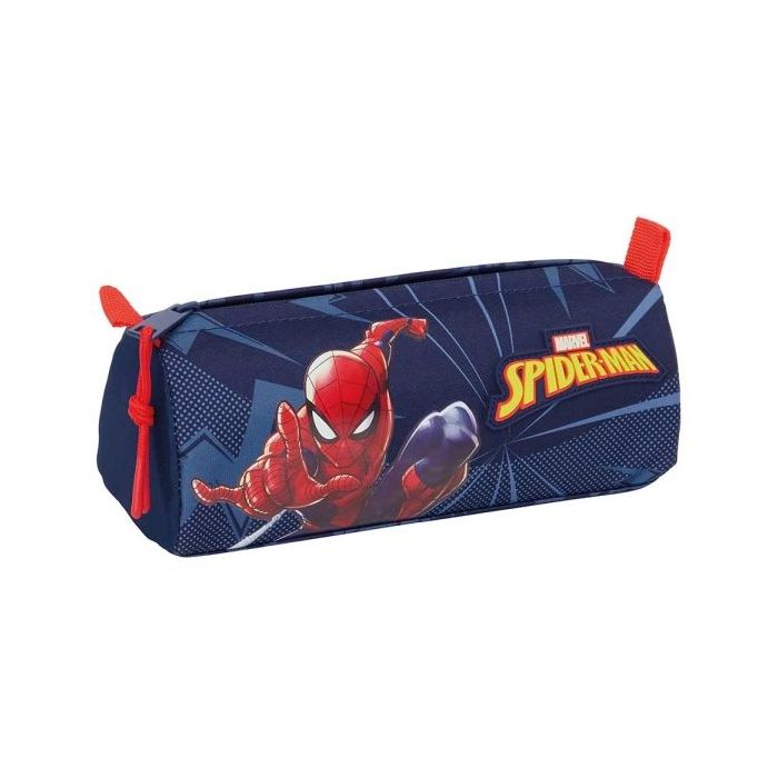 Safta Spider-Man Portatodo - Cremallera - 1.20L - 210x70x80mm - Color Azul Marino