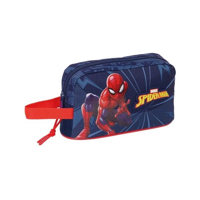 Safta Spider-Man Portadesayunos Termico de 1.7L - Interior Forrado en Aluminio - 215x65x120mm - Color Azul Marino