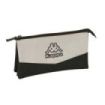 Safta Kappa Grey Portatodo - 3 Compartimentos con Cremalleras - Bolsillo Interior - 0.6L - 220x30x120mm - Color Negro y Gris