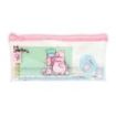 Safta Pembe The Pink Cat Pack Escolar con Portatodo de PVC - Cierre ZIP - Regla 15cm - 2 Lapices - Sacapuntas - Goma - Bloc de Notas con 70 Hojas - 225x105mm - Color Transparente