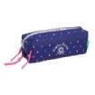 Safta Benetton Drop Portatodo - 3 Compartimentos con Cremalleras - Goma Elastica - 0.98L - 220x60x85mm - Color Azul Oscuro