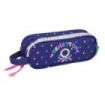 Safta Benetton Drop Portatodo - 2 Compartimentos con Cremalleras - Asa Lateral - 1L - 210x60x80mm - Color Azul Oscuro