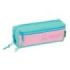 Safta Benetton Dolce Portatodo - 3 Compartimentos con Cremalleras - Goma Elastica - 0.98L - 220x60x85mm - Color Rosa Pastel