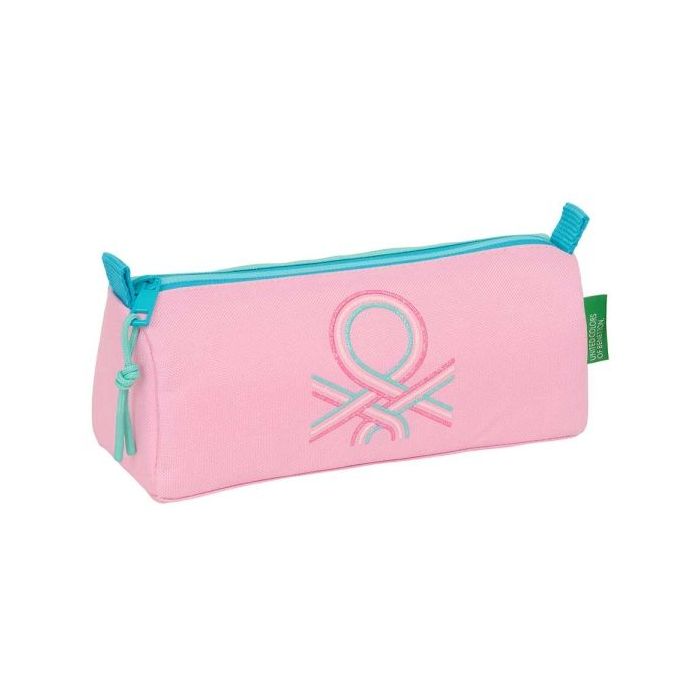 Safta Benetton Dolce Portatodo - Cremallera - 1.20L - 210x70x80mm - Color Rosa Pastel