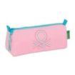Safta Benetton Dolce Portatodo - Cremallera - 1.20L - 210x70x80mm - Color Rosa Pastel