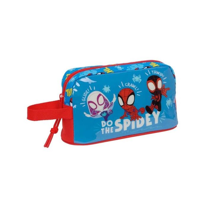 Safta Spidey Portadesayunos Termico de 1.7L - Interior Forrado en Aluminio - 215x65x120mm - Color Rojo y Azul