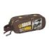 Safta Jurassic World Portatodo - 2 Compartimentos con Cremalleras - Asa Lateral - 1L - 210x60x80mm - Color Marron