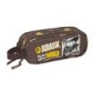 Safta Jurassic World Portatodo - 2 Compartimentos con Cremalleras - Asa Lateral - 1L - 210x60x80mm - Color Marron