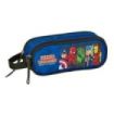 Safta Avengers Portatodo - 2 Compartimentos con Cremalleras - Asa Lateral - 1L - 210x60x80mm - Color Azul Oscuro