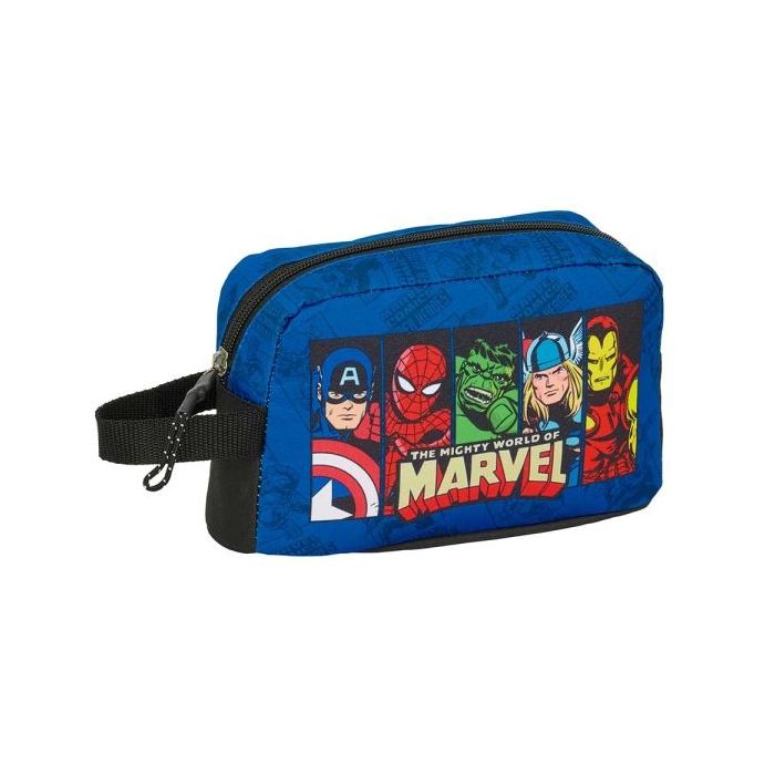 Safta Avengers Portadesayunos Termico de 1.7L - Interior Forrado en Aluminio - 215x65x120mm - Color Azul Oscuro