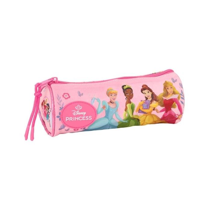 Safta Princesas Disney Portatodo - Tirador Facil de Abrir - 1L - 200x70x70mm - Color Rosa
