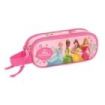 Safta Princesas Disney Portatodo - 2 Compartimentos con Cremalleras - Asa Lateral - 1L - 210x60x80mm - Color Rosa